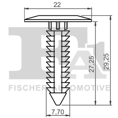 FA1 25-10003.5 Clip, trim/protection strip