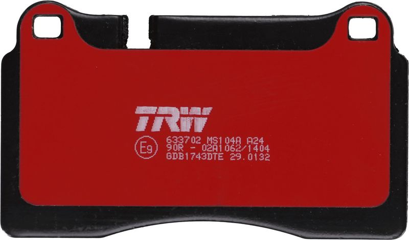 Piduriklotsi komplekt, ketaspidur, TRW GDB1743DTE