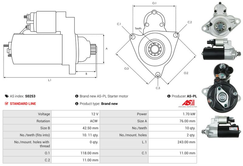 AS-PL S0253 Starter