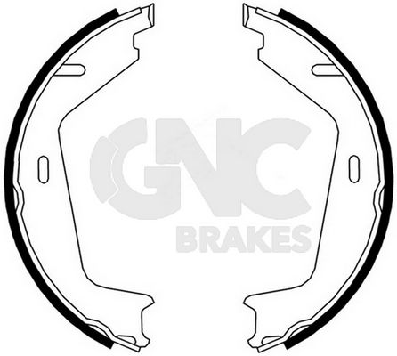 1-GNC G1066 - Brake Shoe Set
