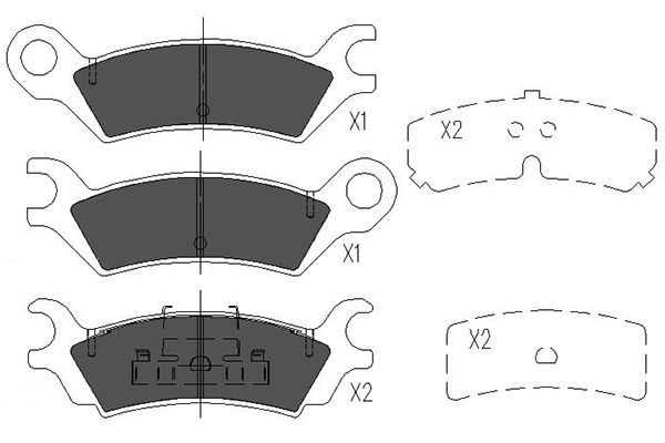 KAVO PARTS Remblokkenset, schijfrem KBP-4538