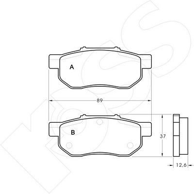 1-GNC R-548 - Brake Pad Set, disc brake