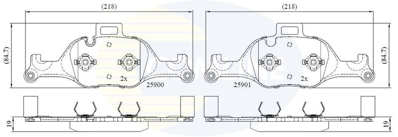 Comline CBP02363 Brake Pad Set, disc brake