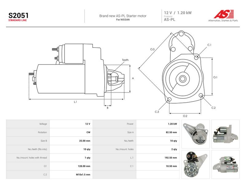 Starter, AS-PL S2051