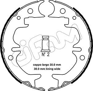 Set saboti frana, frana de mana 153-444 CIFAM