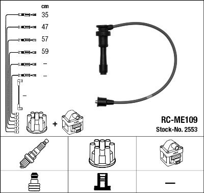 NGK Ignition Cable Kit 2553