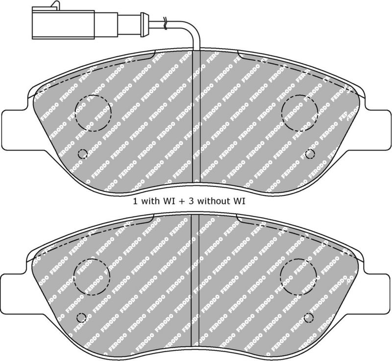 Bremsbelagsatz, Scheibenbremse