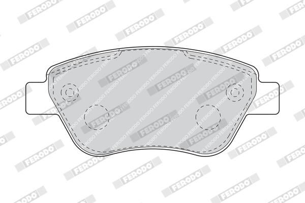 FERODO FDB1666 Brake Pad Set, disc brake