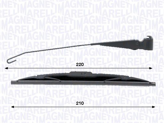 MAGNETI MARELLI Törlőkarkészlet, szélvédő tisztítás 000723180445
