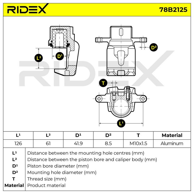 спирачен апарат RIDEX