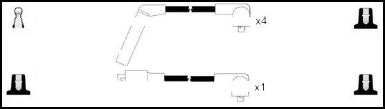 LEMARK Ignition Cable Kit HOES991
