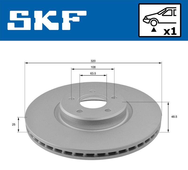 SKF VKBD 80223 V1 Brake Disc