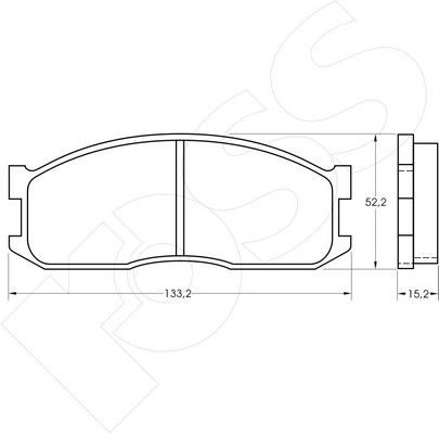 1-GNC R-389 - Brake Pad Set, disc brake