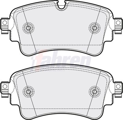 Fahren Brake Pad Set, disc brake FBP3776