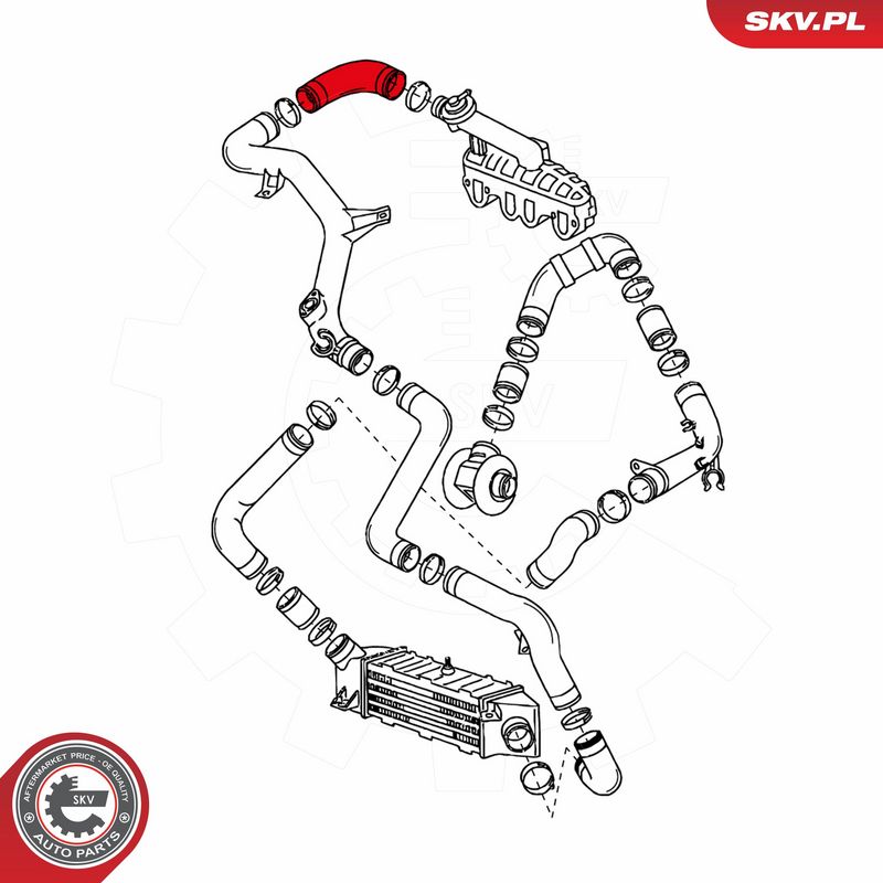 ESEN SKV 24SKV086 Charge Air Hose