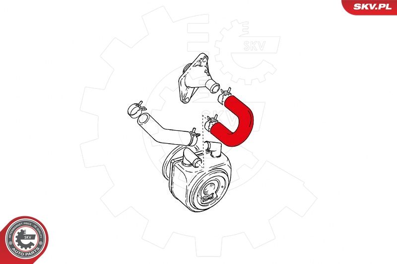 ESEN SKV 24SKV349 Radiator Hose