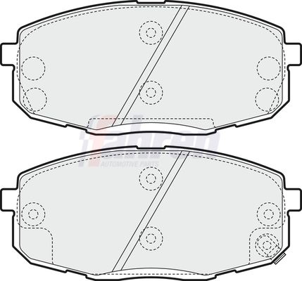 Fahren Brake Pad Set, disc brake FBP3219