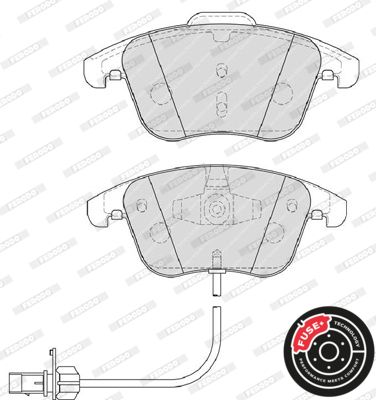 FERODO FDB4045 Brake Pad Set, disc brake