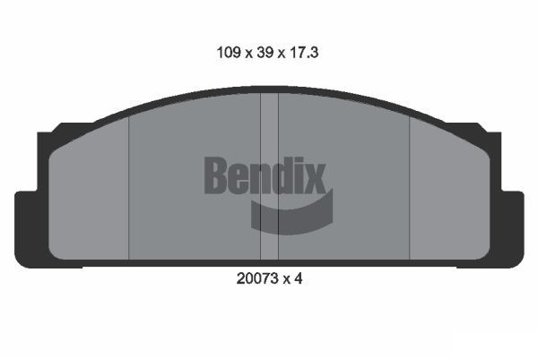 BENDIX Braking fékbetétkészlet, tárcsafék BPD1680