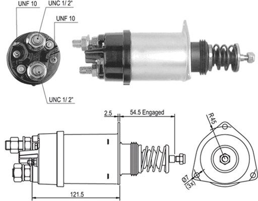 MAGNETI MARELLI Solenoidinis jungiklis, starteris