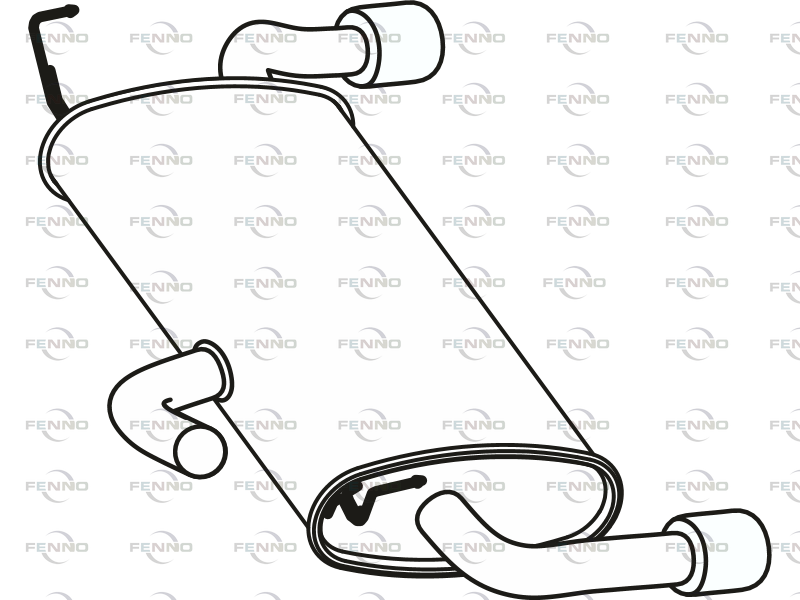 FENNO P23065 Rear Muffler