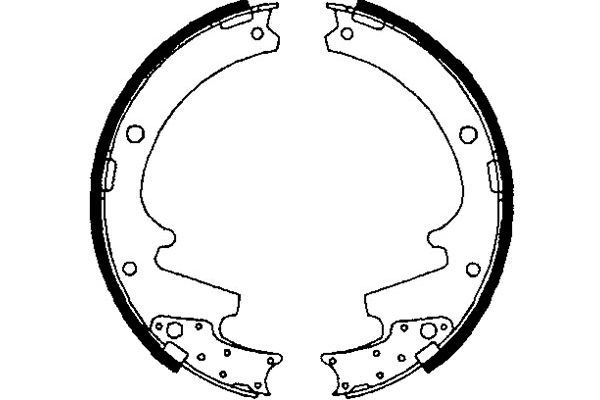KAVO PARTS fékpofakészlet KBS-6418