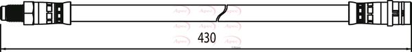 APEC Brake Hose HOS4033