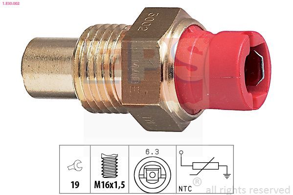 Sensor, temperatura del refrigerante