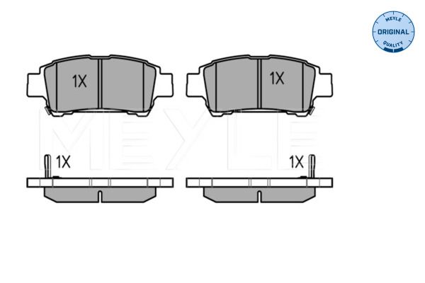 MEYLE 025 236 4616/W Brake Pad Set, disc brake
