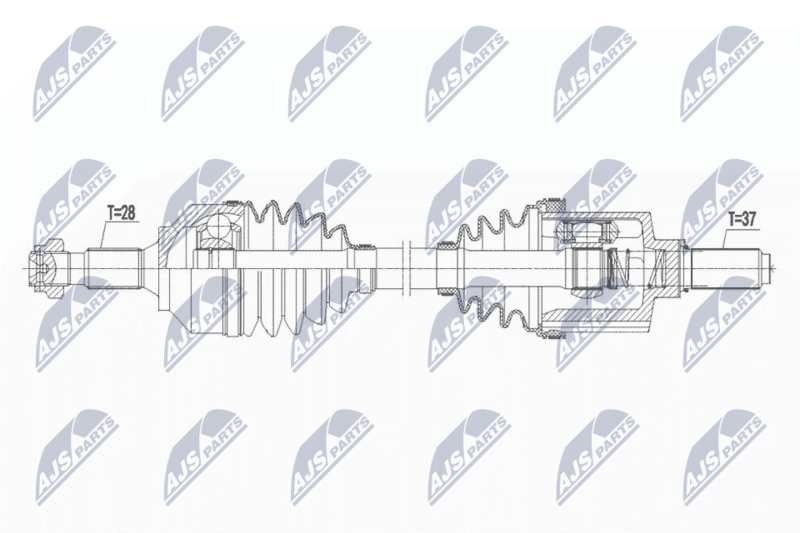 NTY hajtótengely NPW-PE-059