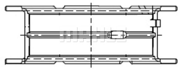 Підшипник колінчатого вала, Mahle 001FL21834050