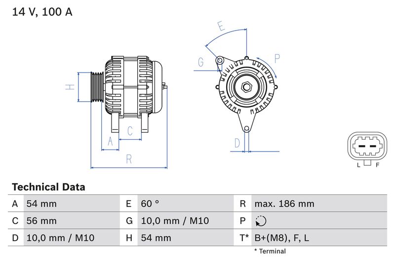 BOSCH generátor 0 986 083 400