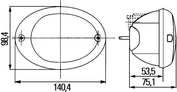 Задня протитуманна фара, Hella 2NE343130-031