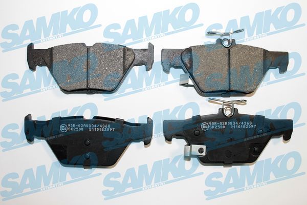 Комплект гальмівних накладок, дискове гальмо, Samko 5SP2097