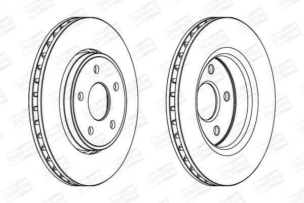 Гальмівний диск, Champion 562854CH1