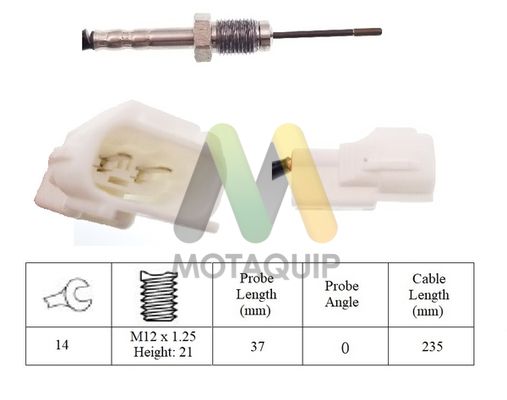 MOTAQUIP Érzékelő, kipufogógáz-hőmérséklet LVET226