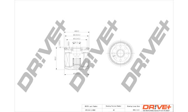 Оливний фільтр, Dr!Ve+ DP1110.11.0058