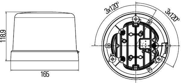 Проблисковий маячок, Hella 2RL011484-001