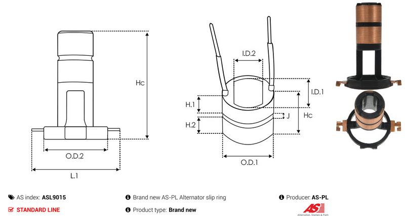 Rõngas, generaator, AS-PL ASL9015