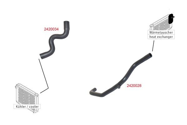 METZGER AUTOTEILE 2420028 Radiator Hose