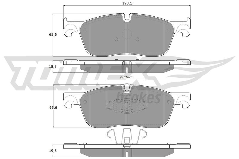 TOMEX Brakes fékbetétkészlet, tárcsafék TX 18-15