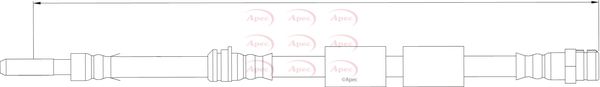 APEC Brake Hose HOS4162