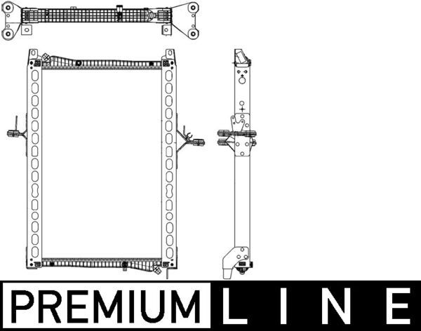 Product Image - Lage temperatuurkoeler, intercooler - CIR19000P - MAHLE