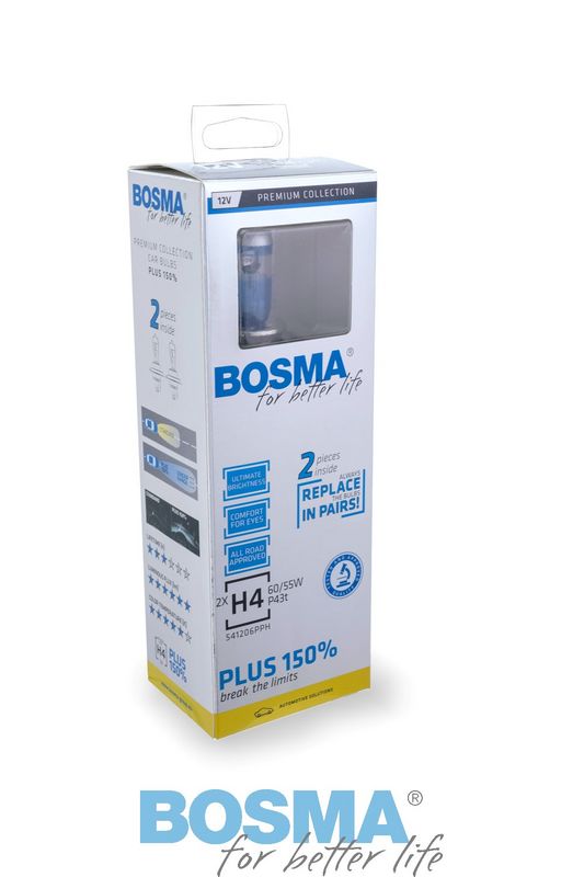 BOSMA 5455 - Lemputė H4 12V 60/55W