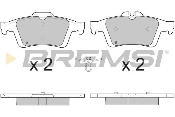 Тормозные колодки зад. Connect/Focus II//Citroen C5/Saab 9-3 01- (ATE)