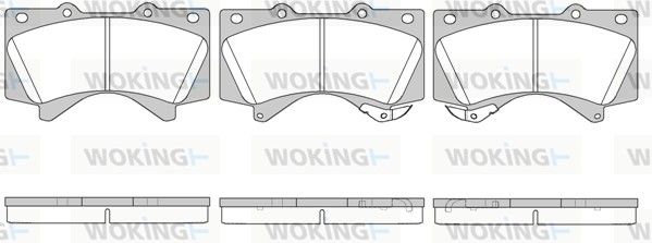 Комплект гальмівних колодок на Hilux, Land Cruiser