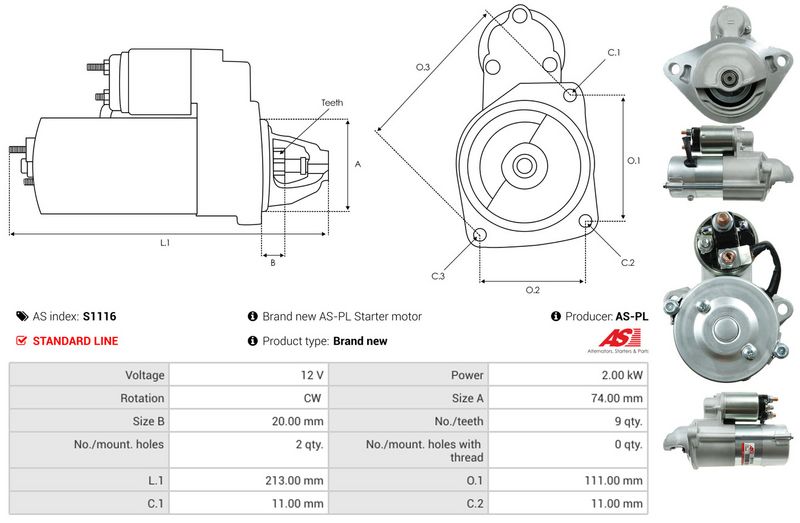 AS-PL S1116 Starter