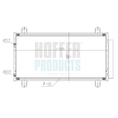 CONDENSATOR CLIMATIZARE HOFFER 991199