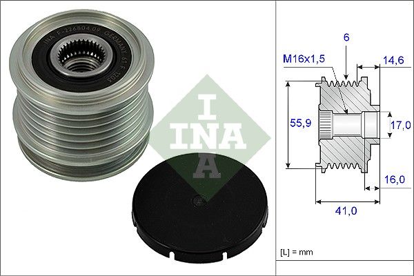 Schaeffler INA generátor szabadonfutó 535 0010 10