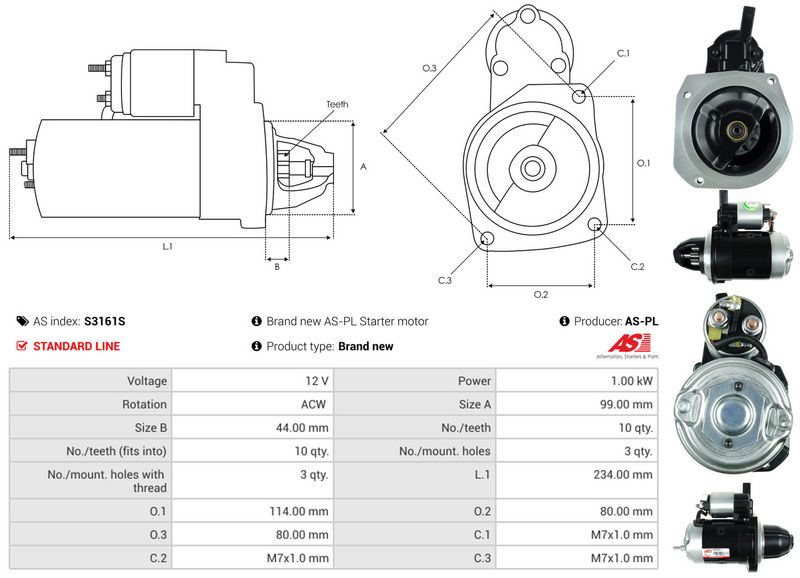 AS-PL S3161S Starter